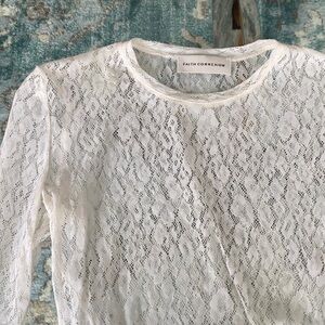 NWOT Lace Long Sleeve Top
